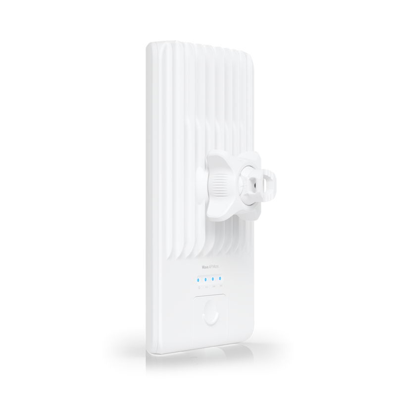 Ubiquiti Wave AP Micro 60-GHz + 5-GHz Multipoint Base Station with 90-degree Sectoral Coverage, 15 Client Capacity, and 2.7-Gbps Symmetrical Speed - White