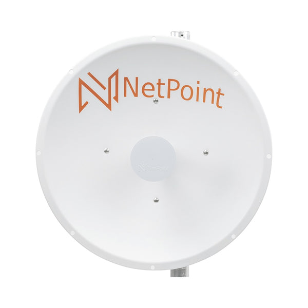 NetPoint 0.91-meter (3-ft) Parabolic Antenna Backhaul Starter Kit with N-Female to SMA-Male Pigtail - White