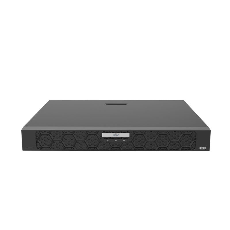 Uniview 502 Series 8-channel 16MP 2 SATA Interface Network Video Recorder NVR with PoE - Black