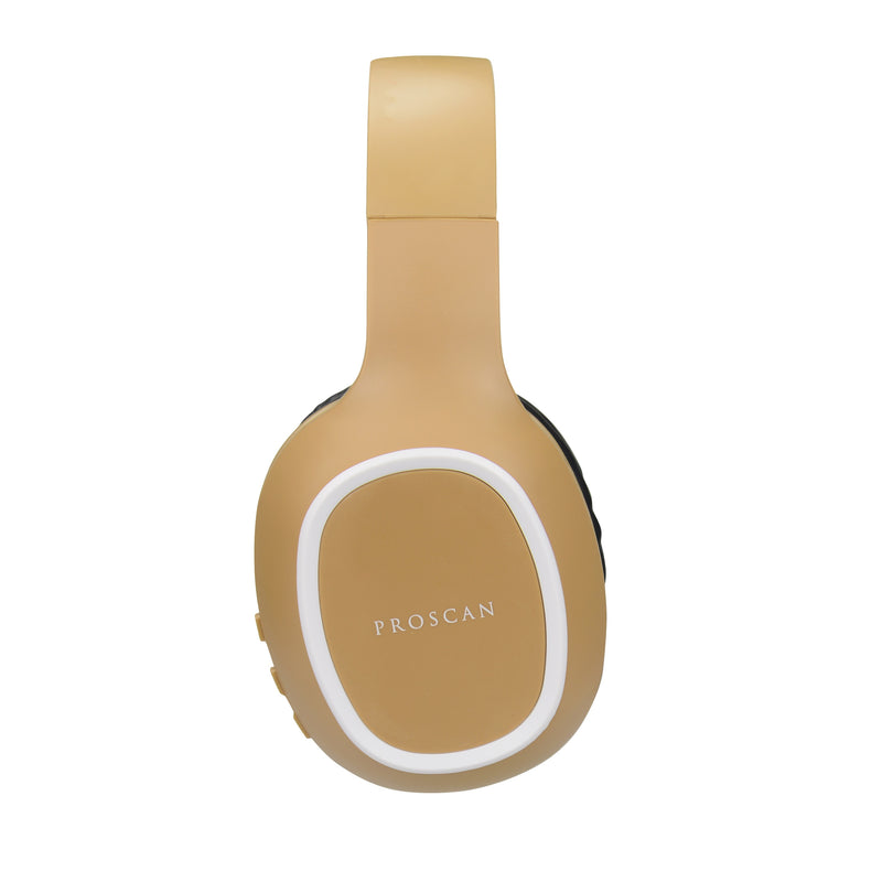 Proscan Full-Sized Bluetooth Stereo Headphones with Microphone - Copper