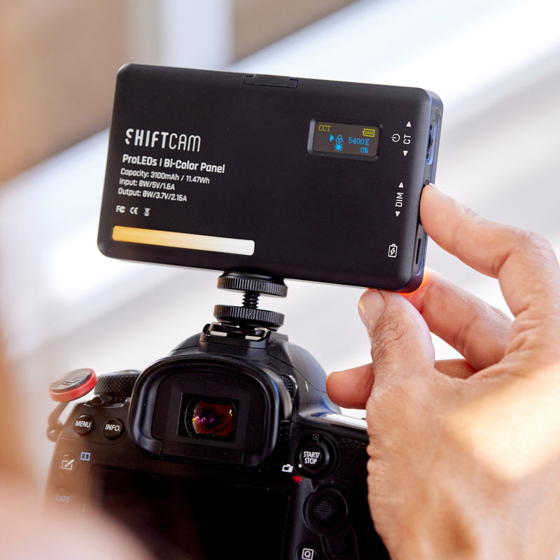 ShiftCam ProLED Bi-color Panel Vlogging and Selfie Light 