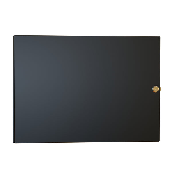Hammond RCHD Series 8U Solid Locking Door for RCH Cabinet Series - Black