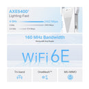 TP-Link AXE5400 Mesh Wi-Fi 6E Range Extender - White