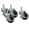 Hammond Manufacturing Heavy Duty 2000-lb Capacity Casters with 7.62-cm (3-in) Threaded Stem  - 4-pack - Black