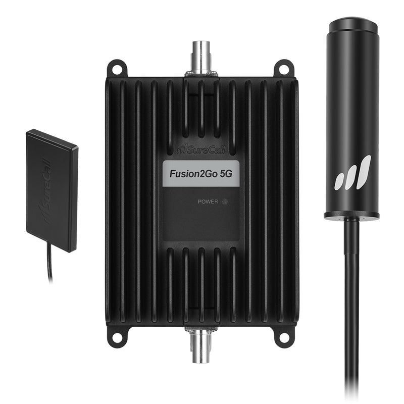 SureCall High-Performance 5G Ultra-Wideband Vehicle Cell Phone Signal Booster for Trucks - Black