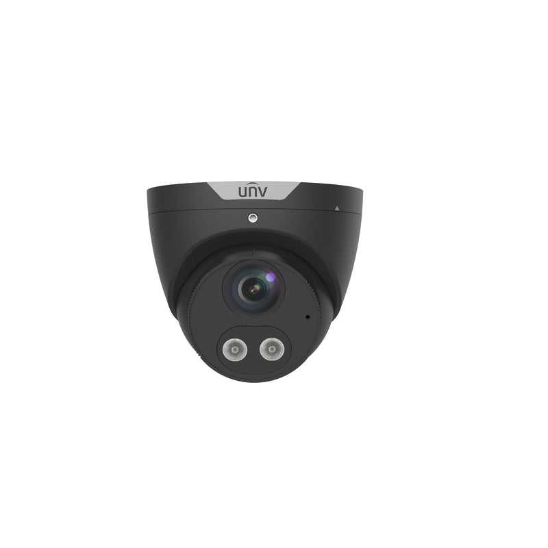 Uniview IPC3615SE-ADF28KM-WL-I0-BK 5MP HD Intelligent ColorHunter 2.8-mm Fixed Eyeball Network Camera - Black