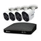 Swann 1080p 4-channel 64GB MicroSD DVR Security System with 4 x Heat and Motion Detection Bullet Cameras - White