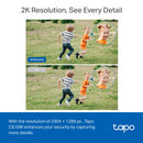 TP-Link Tapo 2K Full Colour Night Vision Pan/Tilt Security Wi-Fi Camera - White