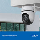 TP-Link Tapo 2K QHD Starlight Full Colour Night Vision Outdoor Pan/Tilt Security Wi-Fi Camera - White