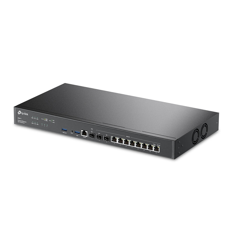 TP-Link Omada 11-port Rackmountable VPN Router with 2 x 10G SFP+ Ports - Grey