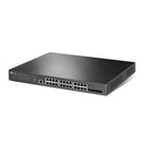 TP-Link JetStream 24-Port 2.5GBASE-T and 4-Port 10GE SFP+ L2+ Rackmountable Managed Switch with 16-Port PoE+ & 8-Port PoE++ - Grey