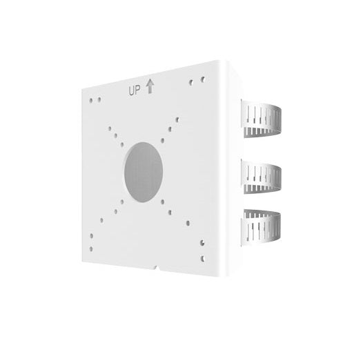 Uniview Pole Mount Adapter for Bullet Cameras with Junction Boxes - White