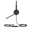 Yealink UH34 Microsoft Teams Certified USB-A Wired Dual Headset with Leather Ear Cushions - Black