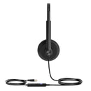 Yealink UH34 Lite Microsoft Teams Certified USB-A Wired Dual Headset with Foam Ear Cushions - Black