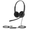 Yealink UH34 Lite Unified Communications USB-A Wired Dual Headset with Foam Ear Cushions - Black