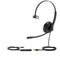 Yealink UH34SE Unified Communications USB-C Wired Mono Headset with Leather Ear Cushion - Black