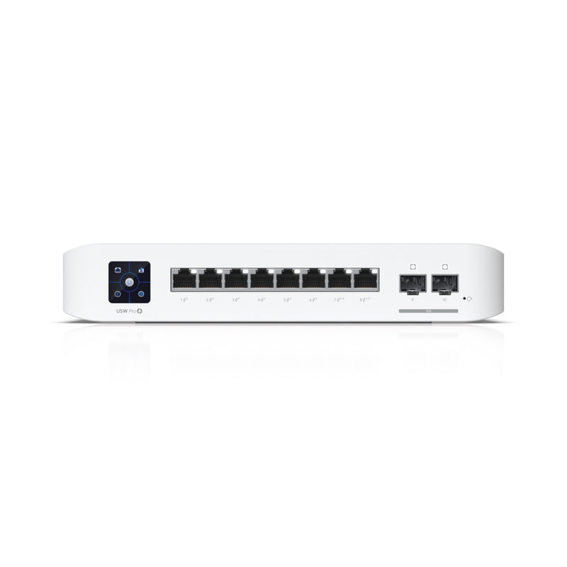 Ubiquiti UniFi 8-port Layer 3 Switch with PoE+ and PoE++ Output - White