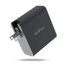 Veho TA-45 Multi-Region Universal USB Charger Plug Adapter - Black