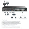 TP-Link VIGI 4K 16-channel 140-watt PoE+ 2 SATA Interface Network Video Recorder NVR - Black