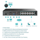 TP-Link VIGI 4K 16-channel 90-watt PoE+ 2 SATA Interface Network Video Recorder NVR - Black