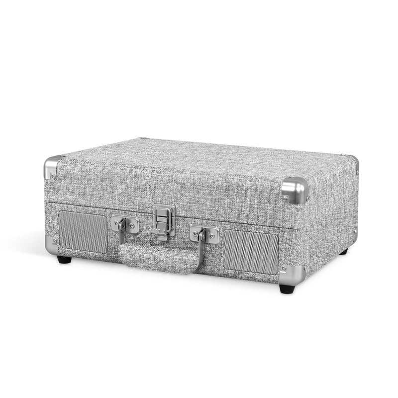 Victrola Journey+ Signature Bluetooth Suitcase Record Player - Linen Grey