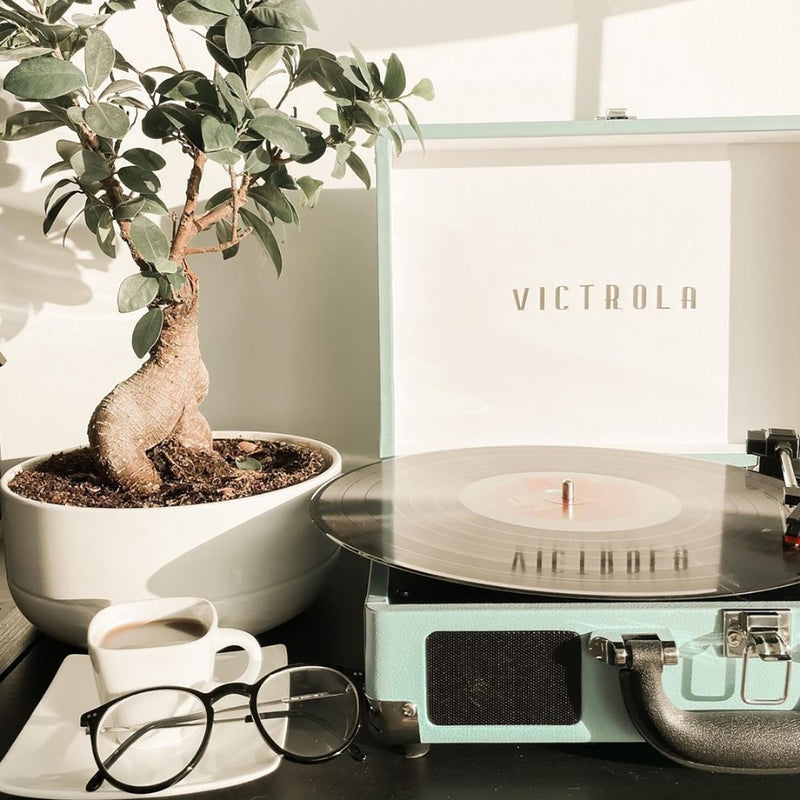 Victrola Journey Bluetooth Suitcase Record Player - Turquoise