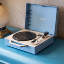 Victrola Re-Spin Sustainable Bluetooth Suitcase Record Player - Light Blue
