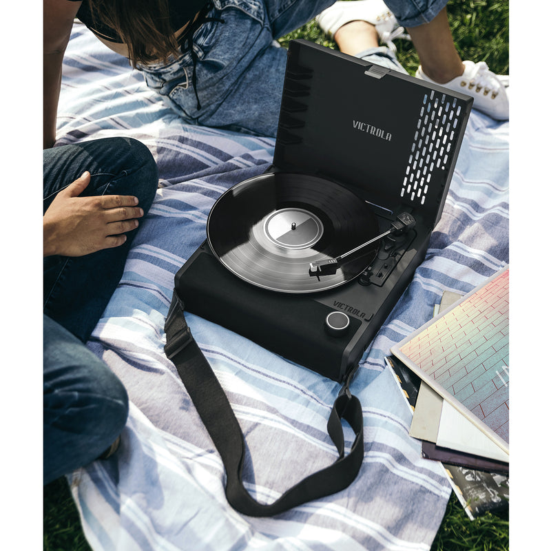 Victrola Revolution GO Portable Record Player - Black