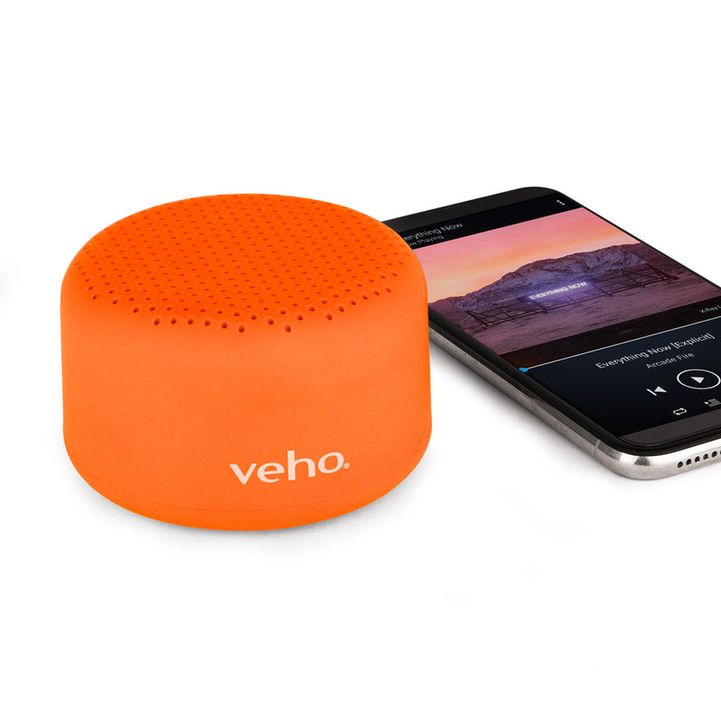 Veho M3 Portable Rechargeable 3-watt Wireless Bluetooth Speaker - Orange