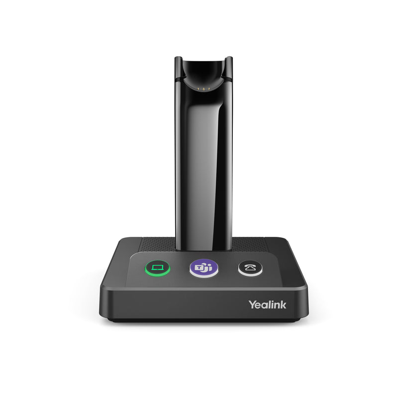 Yealink WH63 Portable Mono Microsoft Teams Certified DECT Wireless Headset with Charging Base - Black (CALL FOR QUOTE)