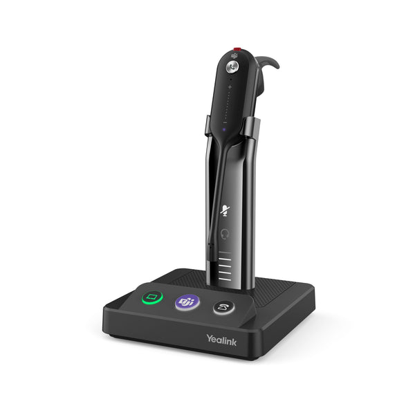 Yealink WH63 Portable Mono Microsoft Teams Certified DECT Wireless Headset with Charging Base - Black (CALL FOR QUOTE)