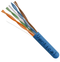 Vertical Cable Unshielded Plenum Rated Slim Cat6 550MHz 8-Conductor 4-Pair 23-gauge UTP Solid Bare Copper FT6 - 304.8-meter (1000-ft) Pull Box - Blue