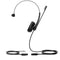 Yealink YHS34 Mono QD to RJ9 Wideband Headset with Leather Ear Cushion - Black (CALL FOR QUOTE)