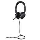 Yealink UH48 Microsoft Teams Certified USB-C Wired Dual Headset with USB-A Adapter - Black