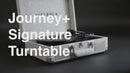Victrola Journey+ Signature Bluetooth Suitcase Record Player - Linen Denim Blue