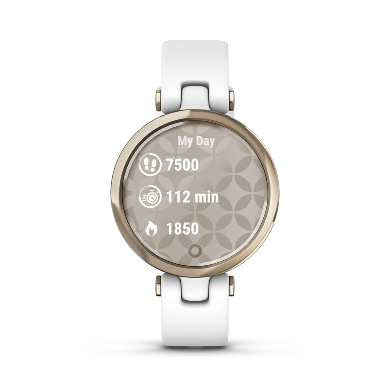 Garmin Lily Sport Heart Rate Smartwatch and Fitness Tracker with Assistance Alerts - White