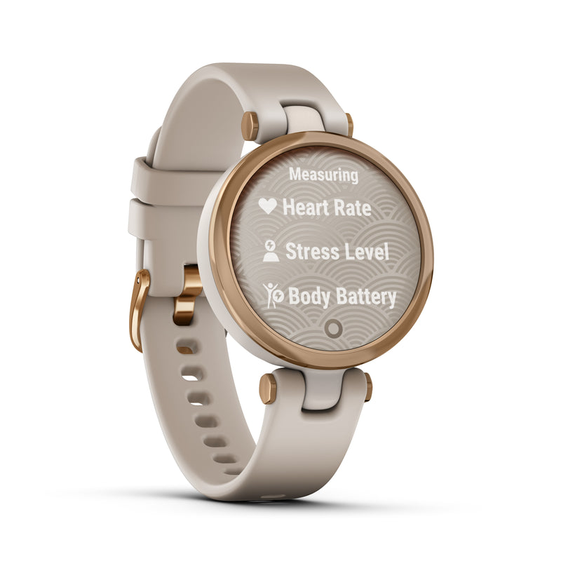 Garmin Lily Sport Heart Rate Smartwatch and Fitness Tracker with Assistance Alerts - Light Sand