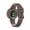 Garmin Lily Classic Leather Heart Rate Smartwatch and Fitness Tracker with Assistance Alerts - Bronze