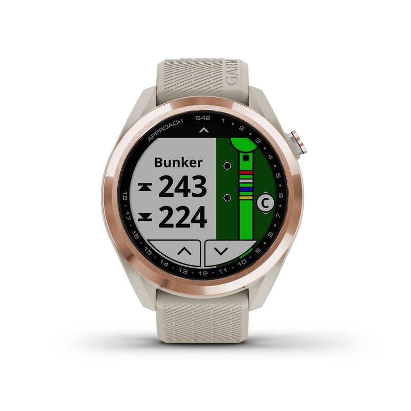 Garmin Approach S42 GPS Golfing Smartwatch - Light Sand