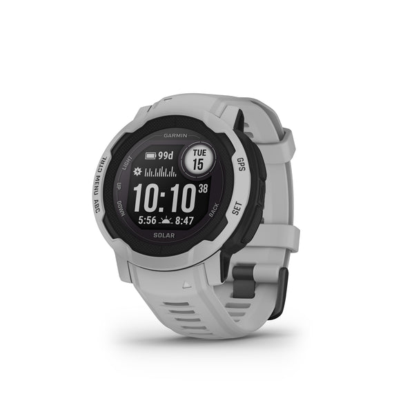 Garmin Instinct 2 Rugged GPS Smartwatch and Fitness Tracker with Solar Charging - Mist Gray