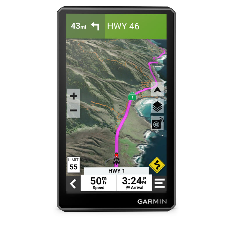 Garmin zūmo XT2 Weather Resistant Bluetooth Motorcycle GPS Navigator with 6-in Glove Friendly Touchscreen Display - Black