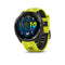 Garmin Forerunner® 965 GPS Smartwatch - Carbon Grey DLC Titanium Bezel with Black Case and Amp Yellow/Black Silicone Band