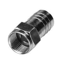 F56 Brass Coax Crimp Connector - 100-pack