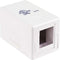 Vertical Cable 1-port Keystone Surface Mount Box with Adhesive Tape - White