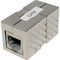 Vertical Cable Cat6 Shielded Inline Coupler - Grey