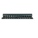 Vertical Cable Rack Mountable 2U Horizontal Wire Manager - Closed Design - 48.2-cm (19-in) -  Black