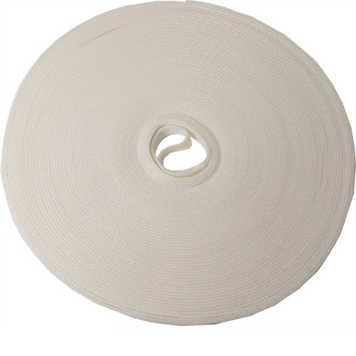 Vertical Cable 1.9-cm (3/4-in) Velcro Tie Wrap Roll - 22.86-meter (75-ft) - White