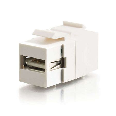 HomeWorx Snap-In USB-A Female to Female Keystone Insert