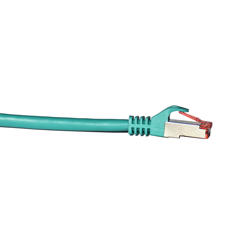 Vertical Cable CAT6A Mold-Injection Snagless Shielded Patch Cable - 0.3-meter (1-ft) - Green