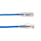 Vertical Cable CAT6A Slim Snagless Patch Cable - 0.15-meter (0.5-ft) - Blue